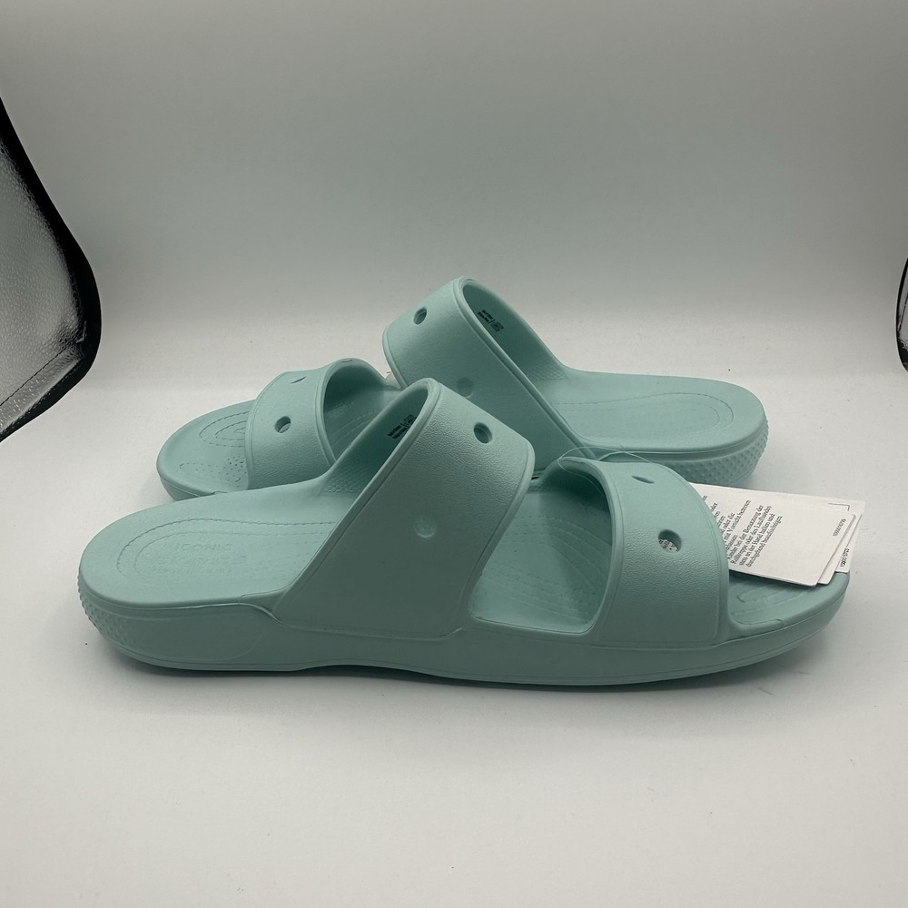 Crocs Classic Sandals Mens Sz 13 Pure Water Blue Slip On Slides 206761-4SS NWT - Picture 7 of 9